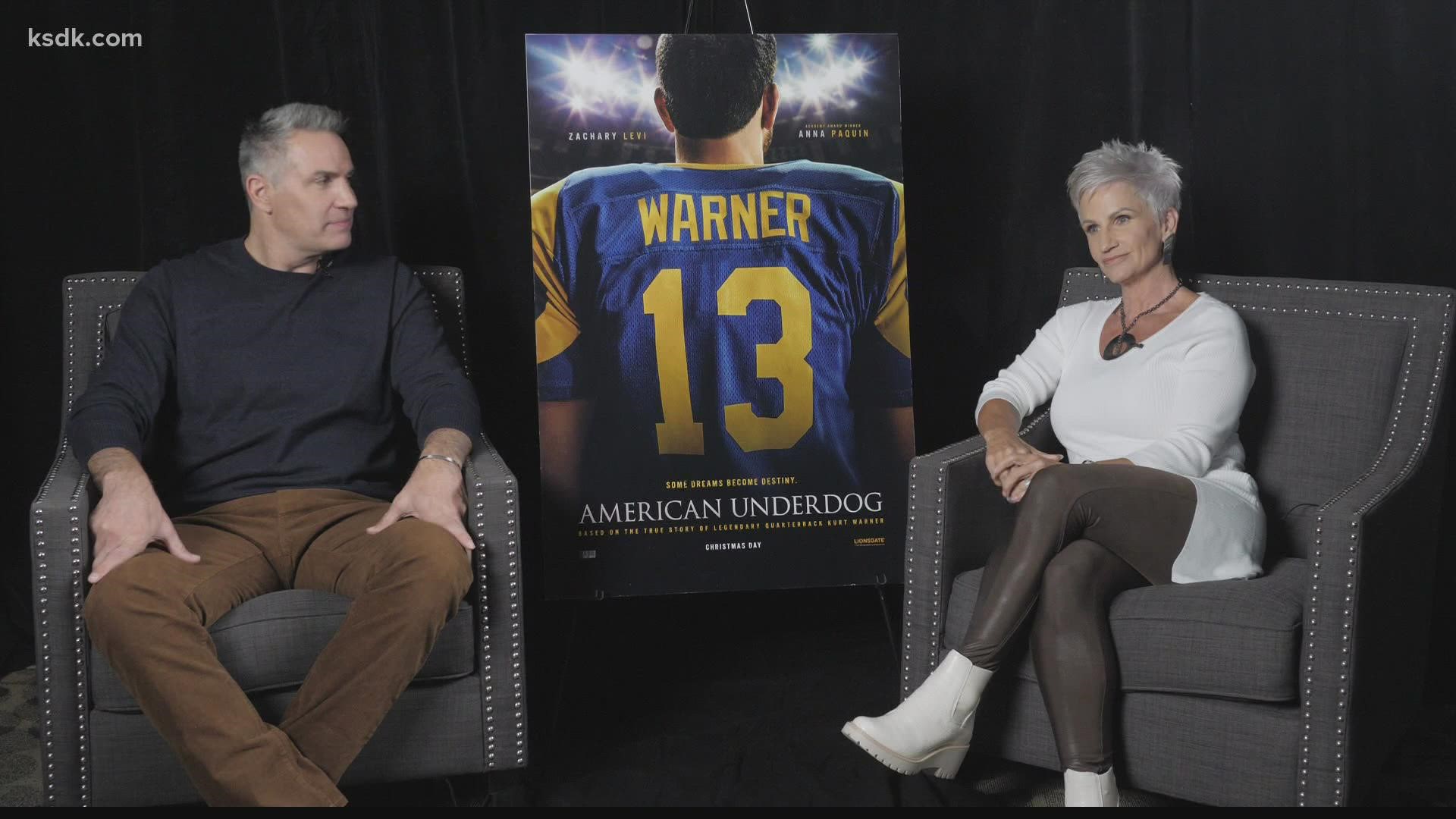 Frank sat down with the Warners ahead of the premiere of "American Underdog: The Kurt Warner Story"