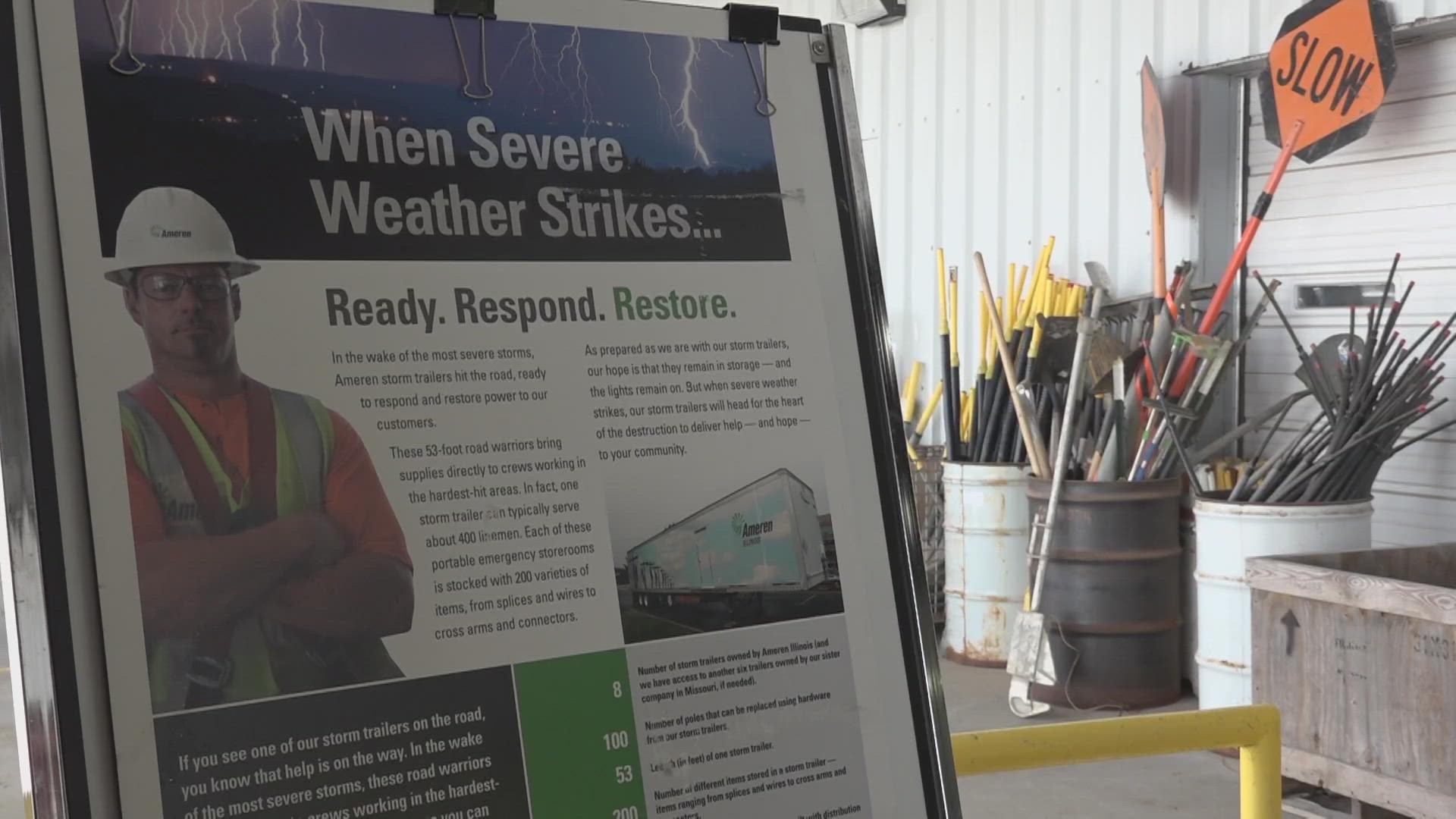 Ameren Illinois hosted an Emergency Preparedness Open House Wednesday. It gave a behind-the-scenes look at what goes into preparing for severe weather.