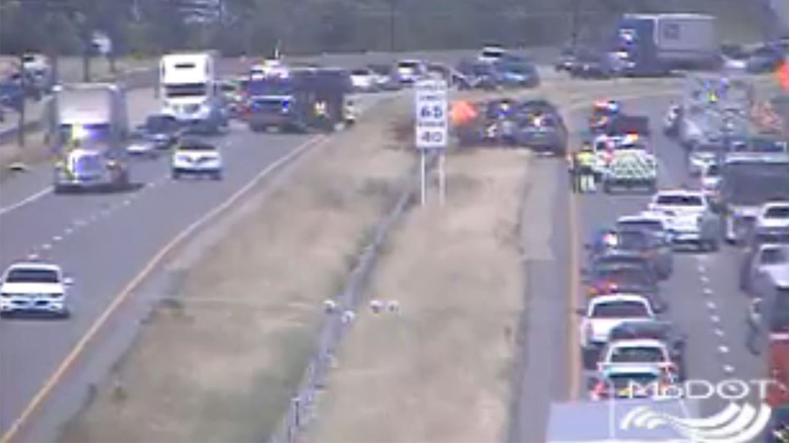 6car crash on I70 near Wentzville Pkwy cleared