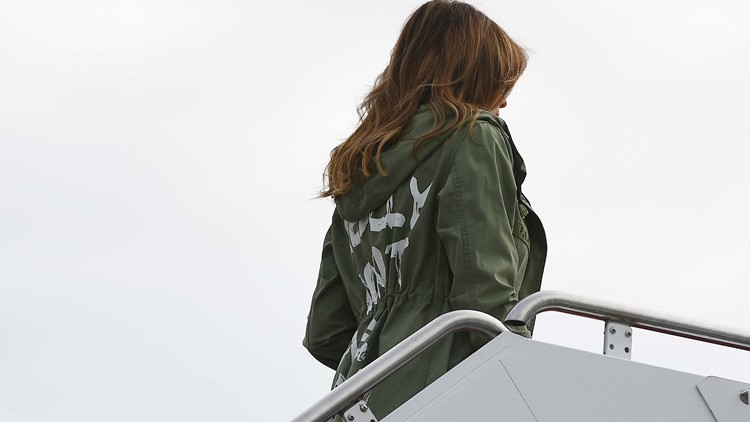 Melania Trump's jacket mixes message during visit to detained immigrant children Melania Trump's jacket mixes message during visit to detained immigrant children