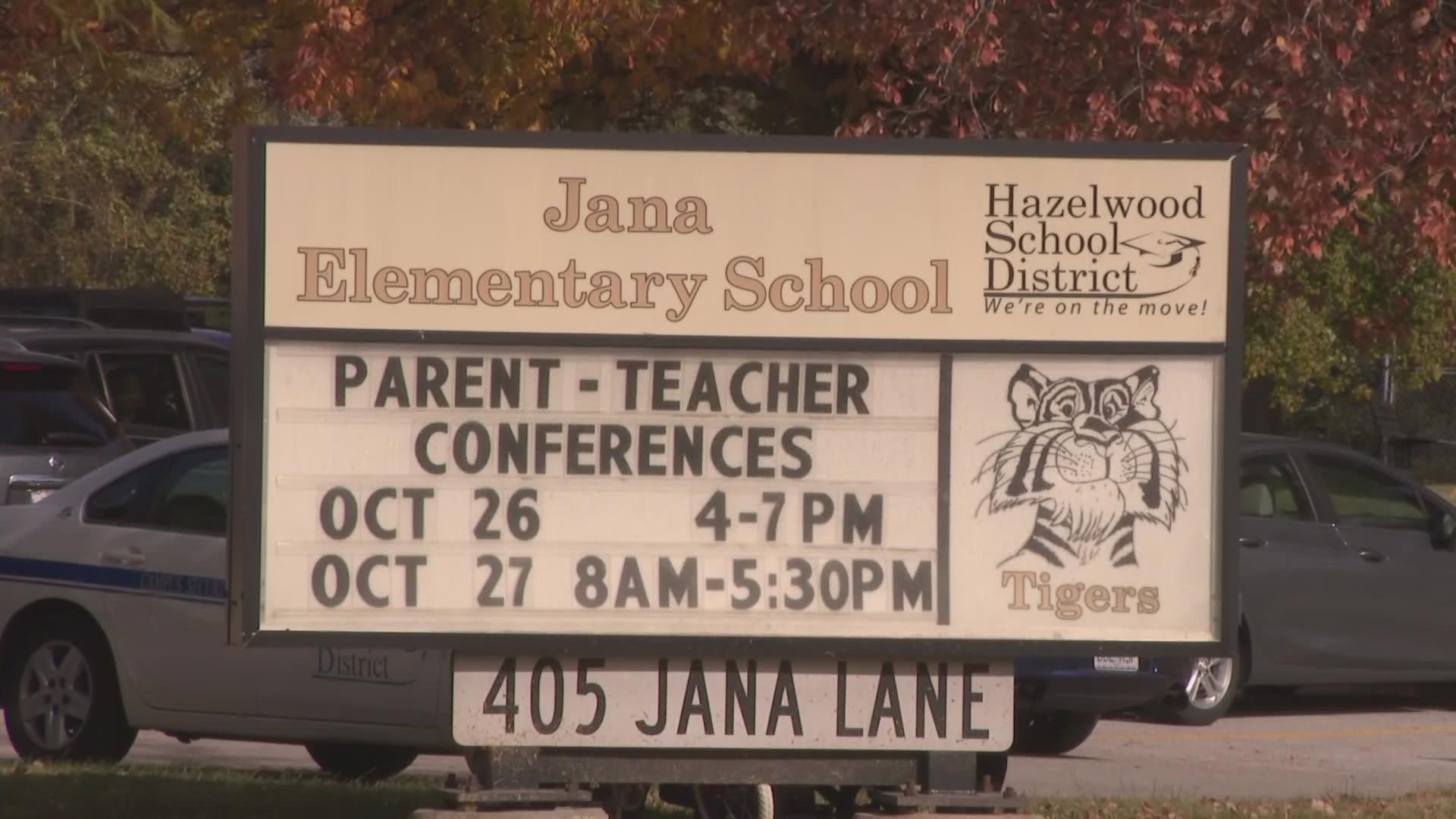 Parents react to the test results and virtual learning plans for students at Jana Elementary School. The school will close on Monday, Oct. 24.