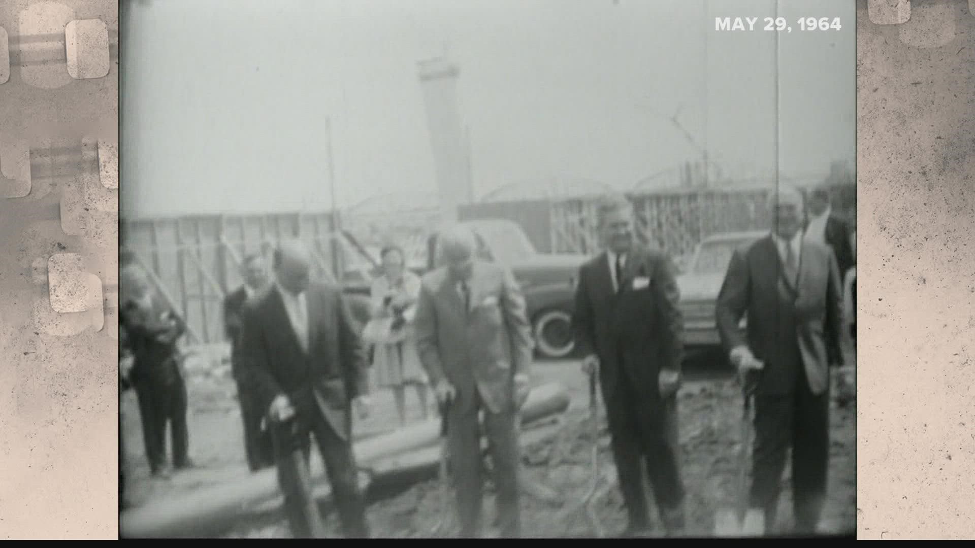 This week's Vintage KSDK goes back to May 29, 1964, when ground was broken on the three towers of the Mansion House Apartments downtown.