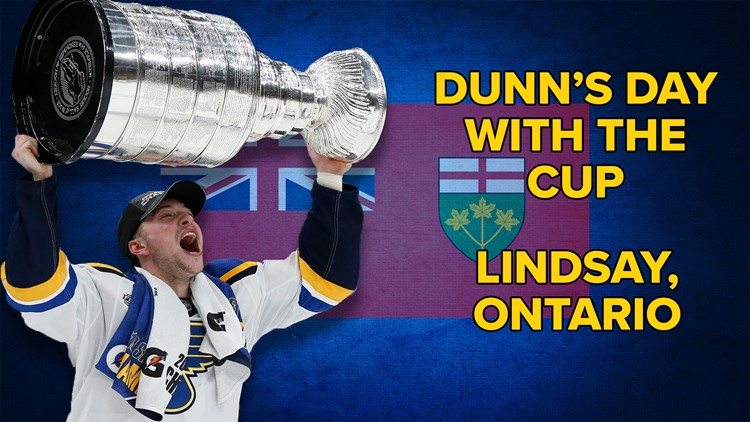 Blues' Vince Dunn celebrates Stanley Cup victory with hometown fans in  Lindsay - Peterborough