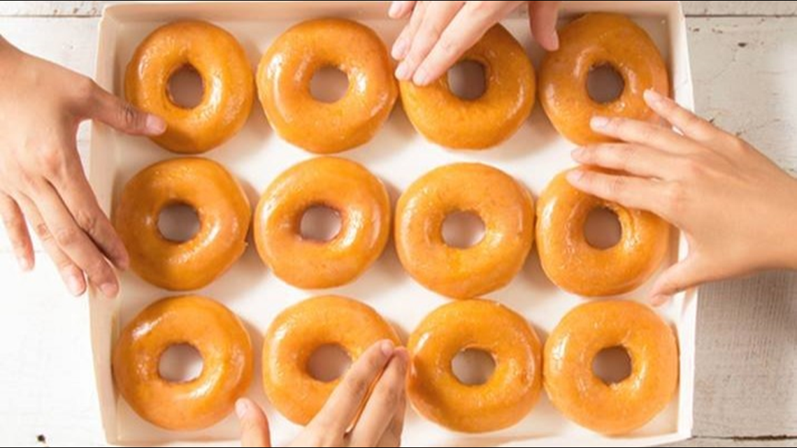 Get a dozen donuts for a dollar at Krispy Kreme to celebrate their birthday | www.lvspeedy30.com