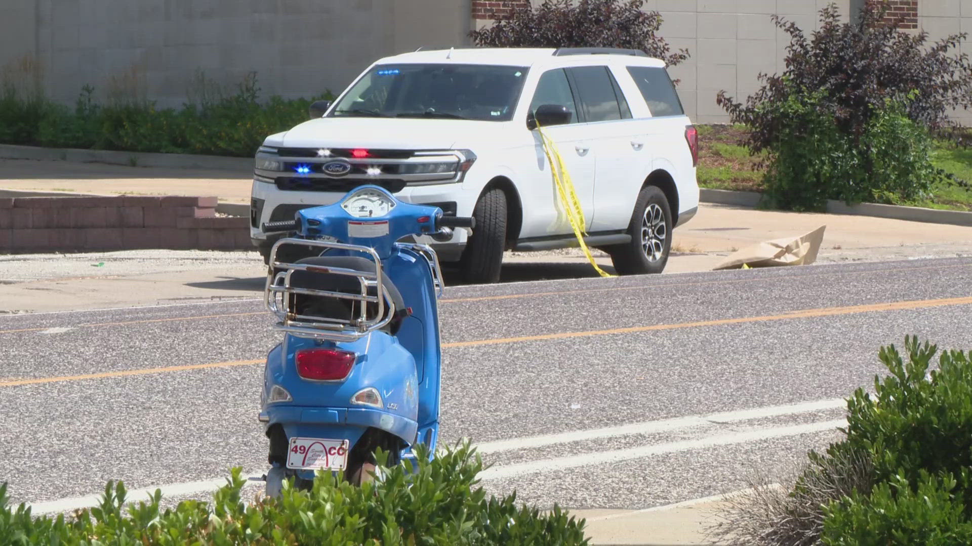 A section of Manchester Avenue in St. Louis was closed Friday morning after a fatal crash involving a moped.