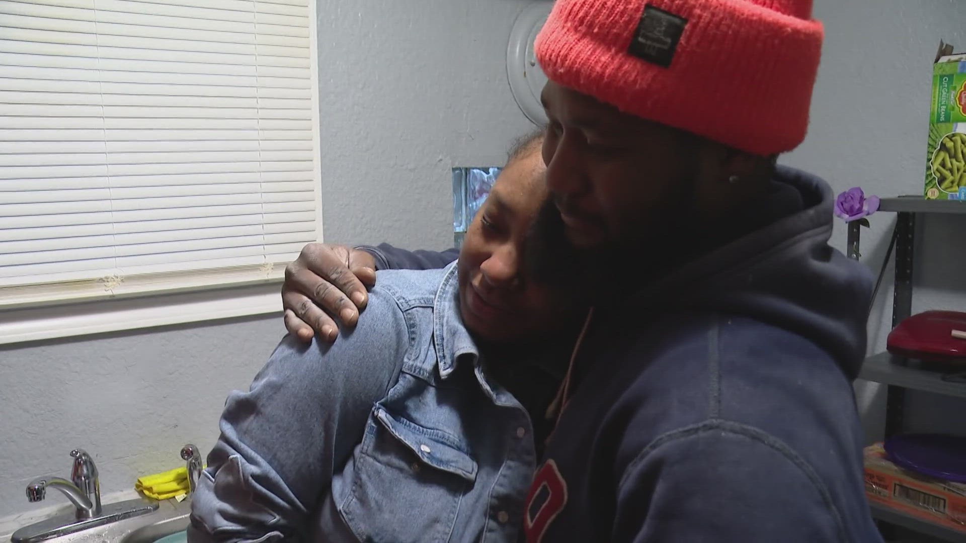 In September, tears of pain and shame filled 28 year-old Gino McCoy's eyes. Four months later, there were tears of joy as he unlocked the door to their new home.