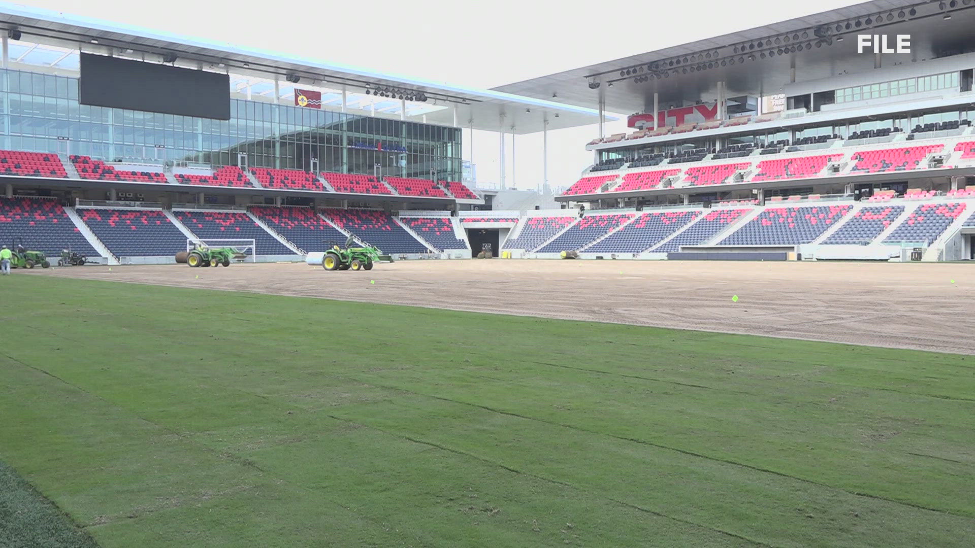 CITYPARK will be debuting its new pitch after a total re-sodding while the team was on the road. The team practiced on it and it will take some breaking in.