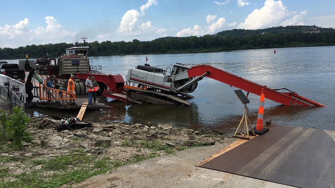 Semi truck takes Grafton Ferry out of service