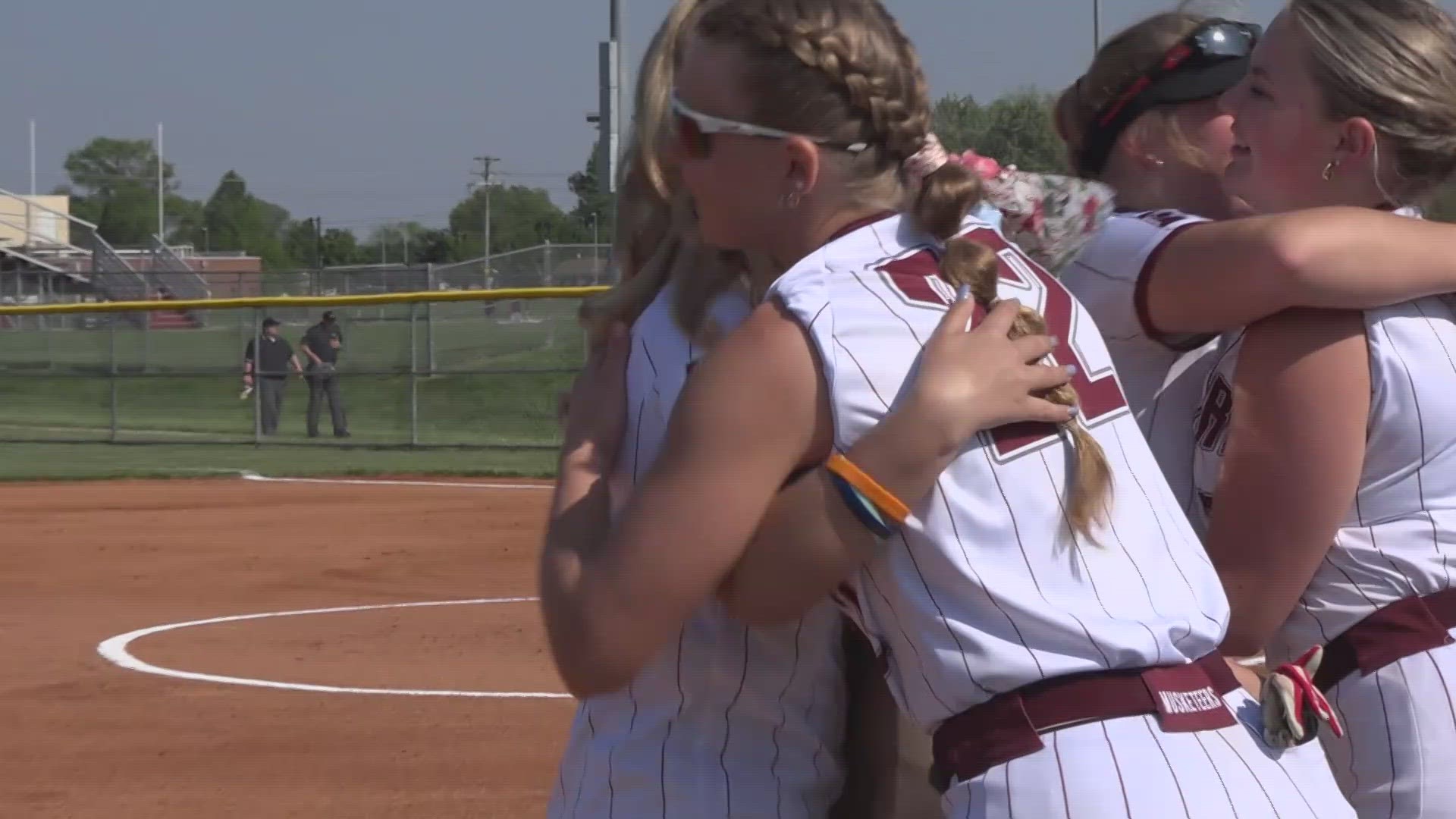 In small southern Illinois towns, everyone knows everyone. The Red Bud softball team has embraced that family feeling to support one of their own.