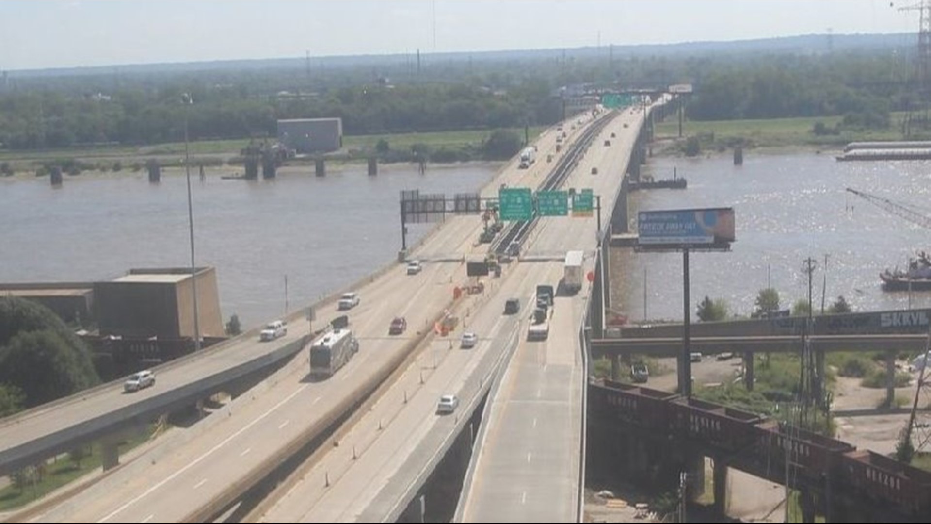 Poplar Street Bridge work causes downtown closures this weekend