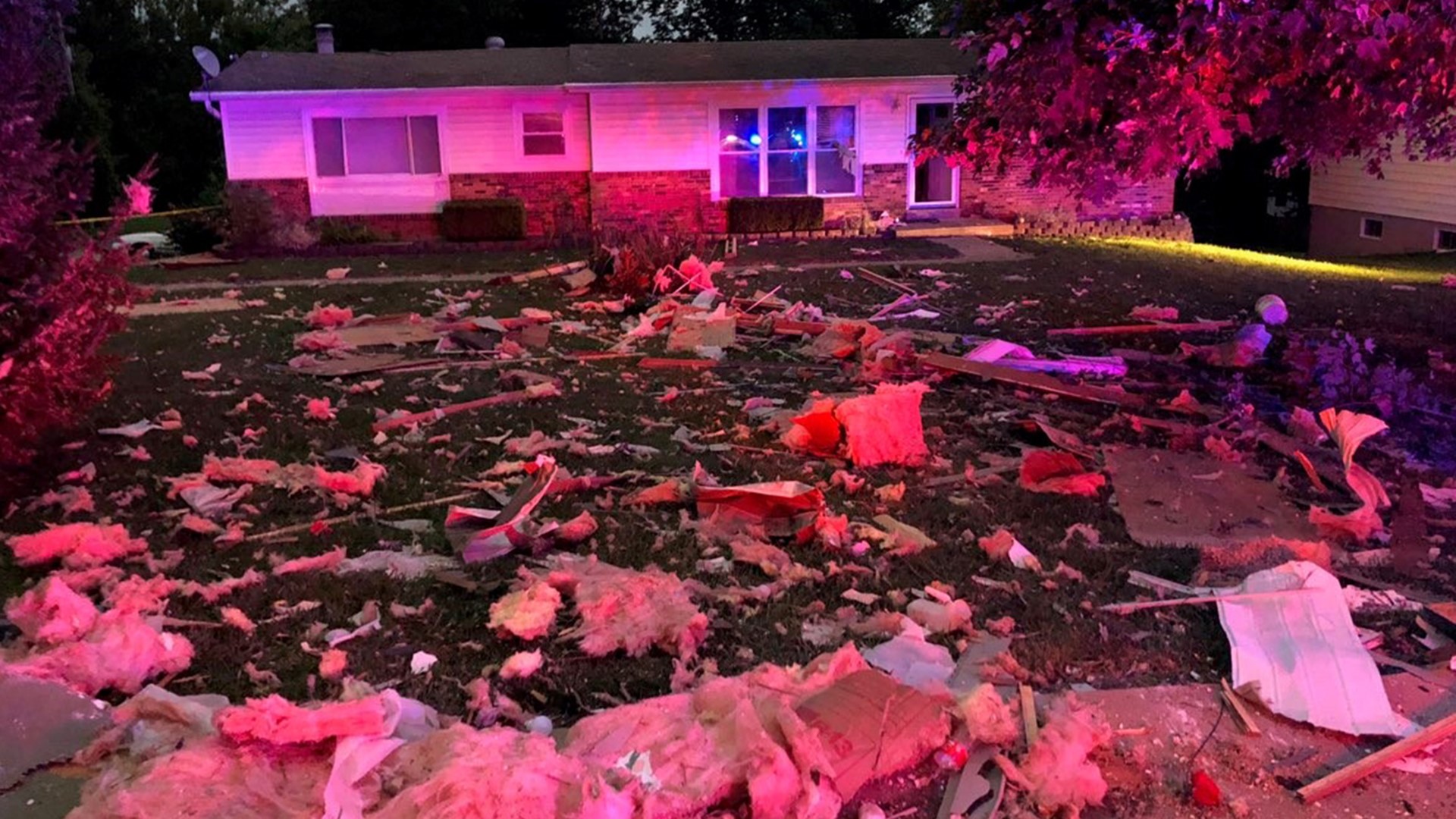 Photos Scene photos of home explosion