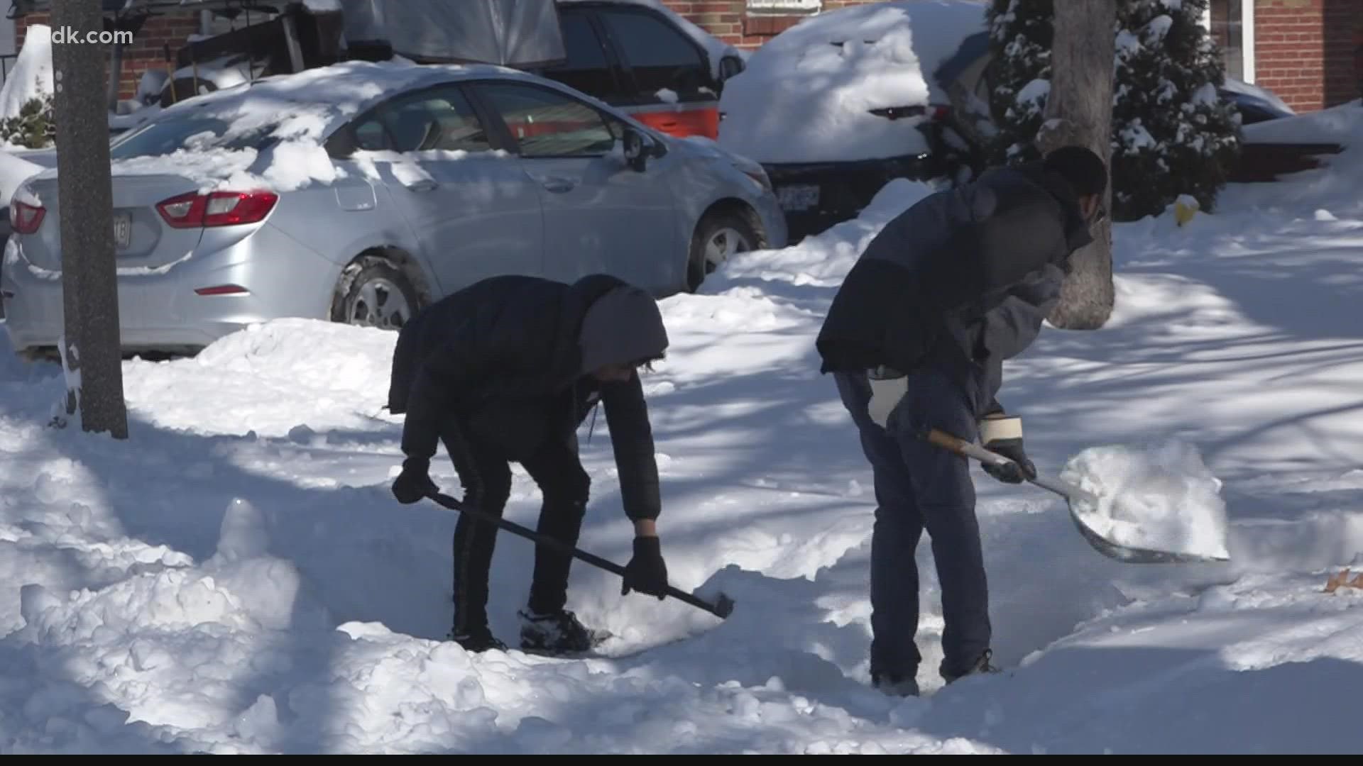 The Urban League has a program called Federation of Block Units. Members help shovel snow and clear driveways for senior citizens and veterans.