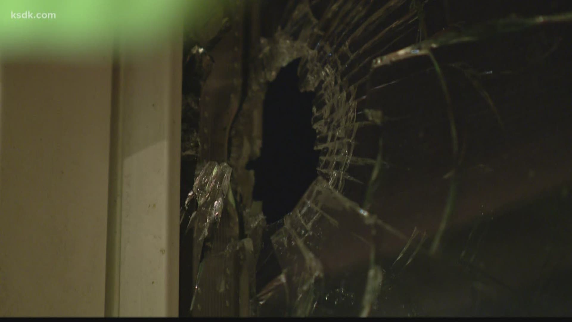 Children and employees ducked for cover when a stray bullet came flying into their St. Louis daycare.