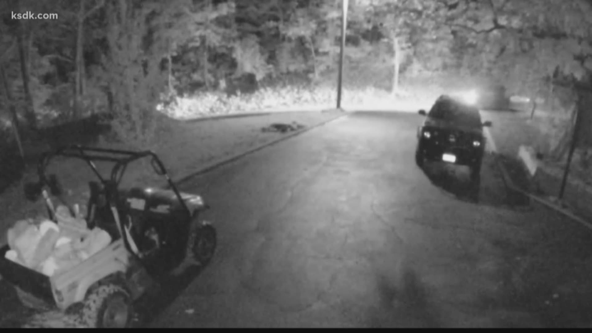 The couple said the surveillance video does not get a good glimpse of the driver's face, but they're hoping someone knows something.