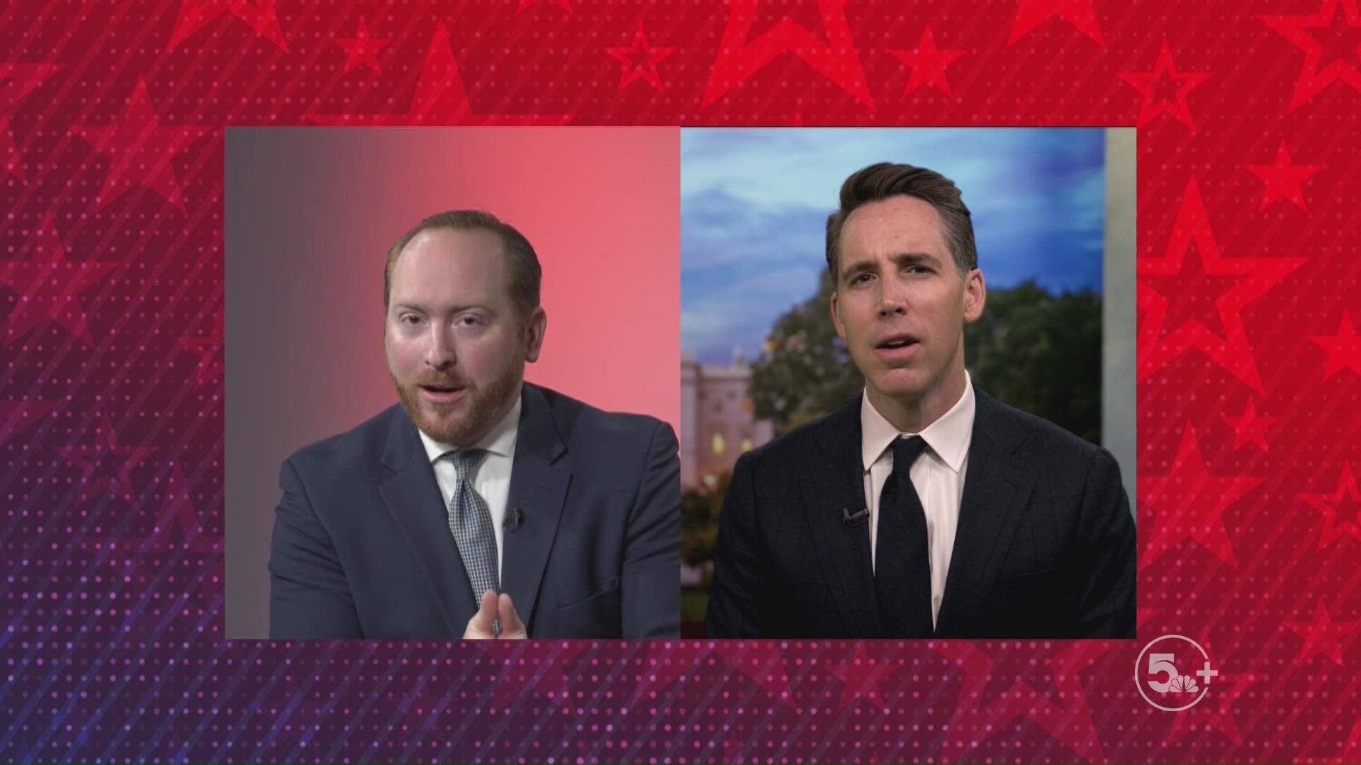 Sen. Josh Hawley of Missouri joins 5 On Your Side political editor Mark Maxwell on "The Record."