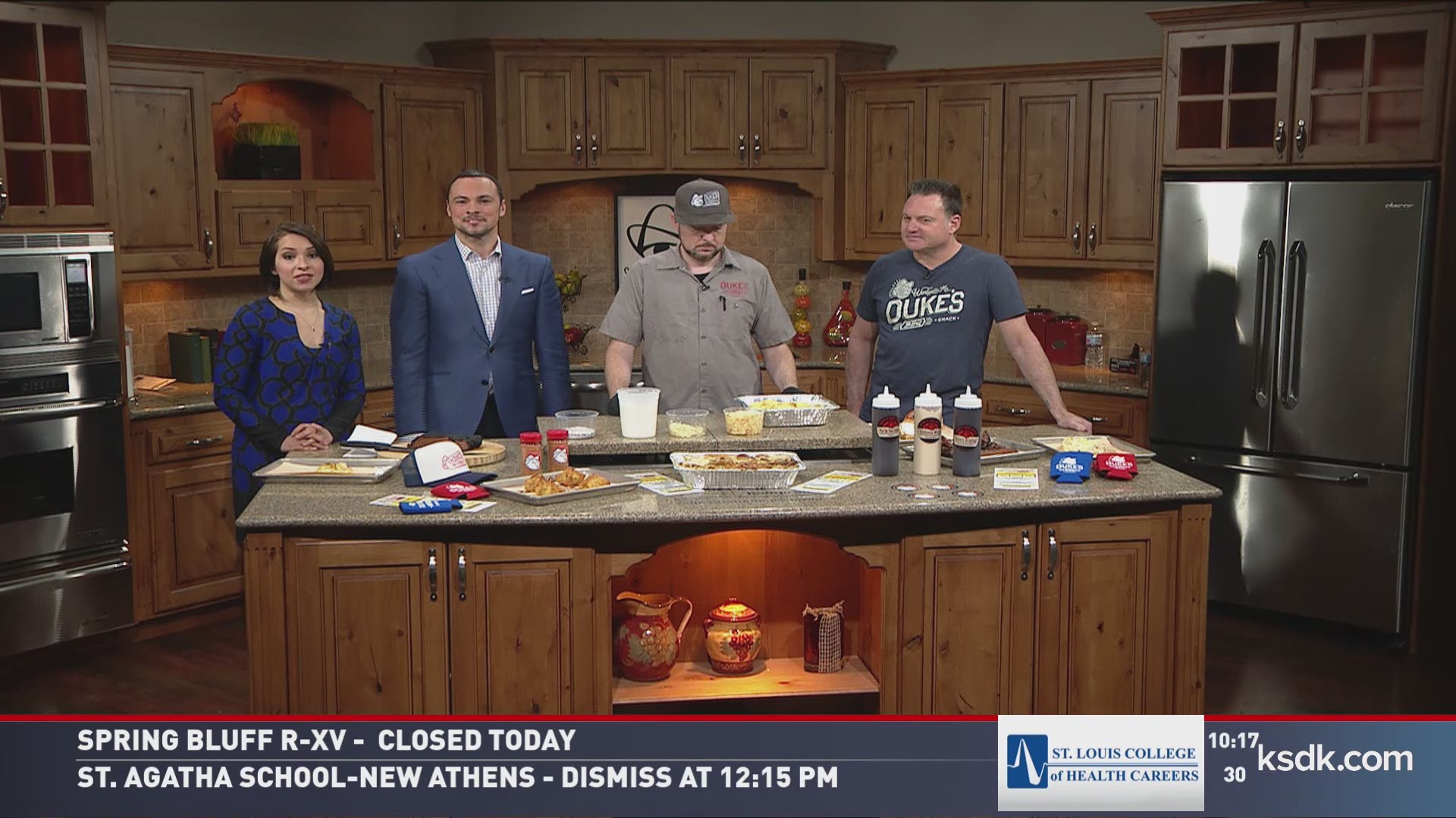 Dukes BBQ whipped up some Smoked Gouda Casserole in the Show Me St. Louis kitchen today.