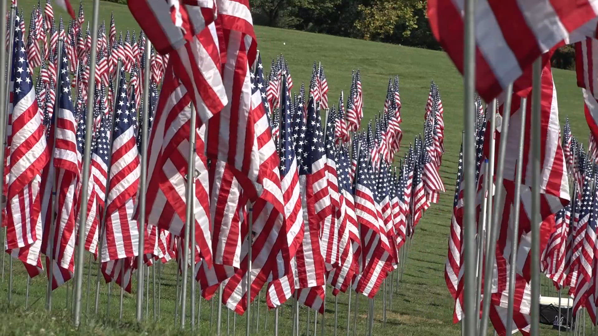 Flags of Valor memorial honors the lives lost in war on terror for 9/11 anniversary