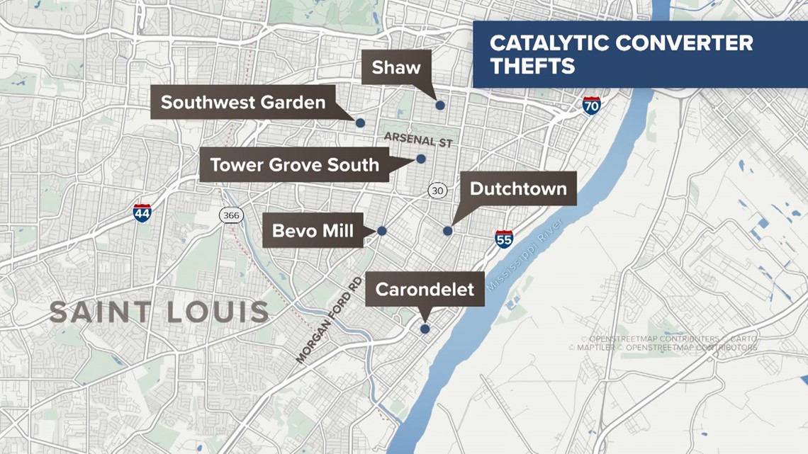 Catalytic converter thefts in St. Louis | 0
