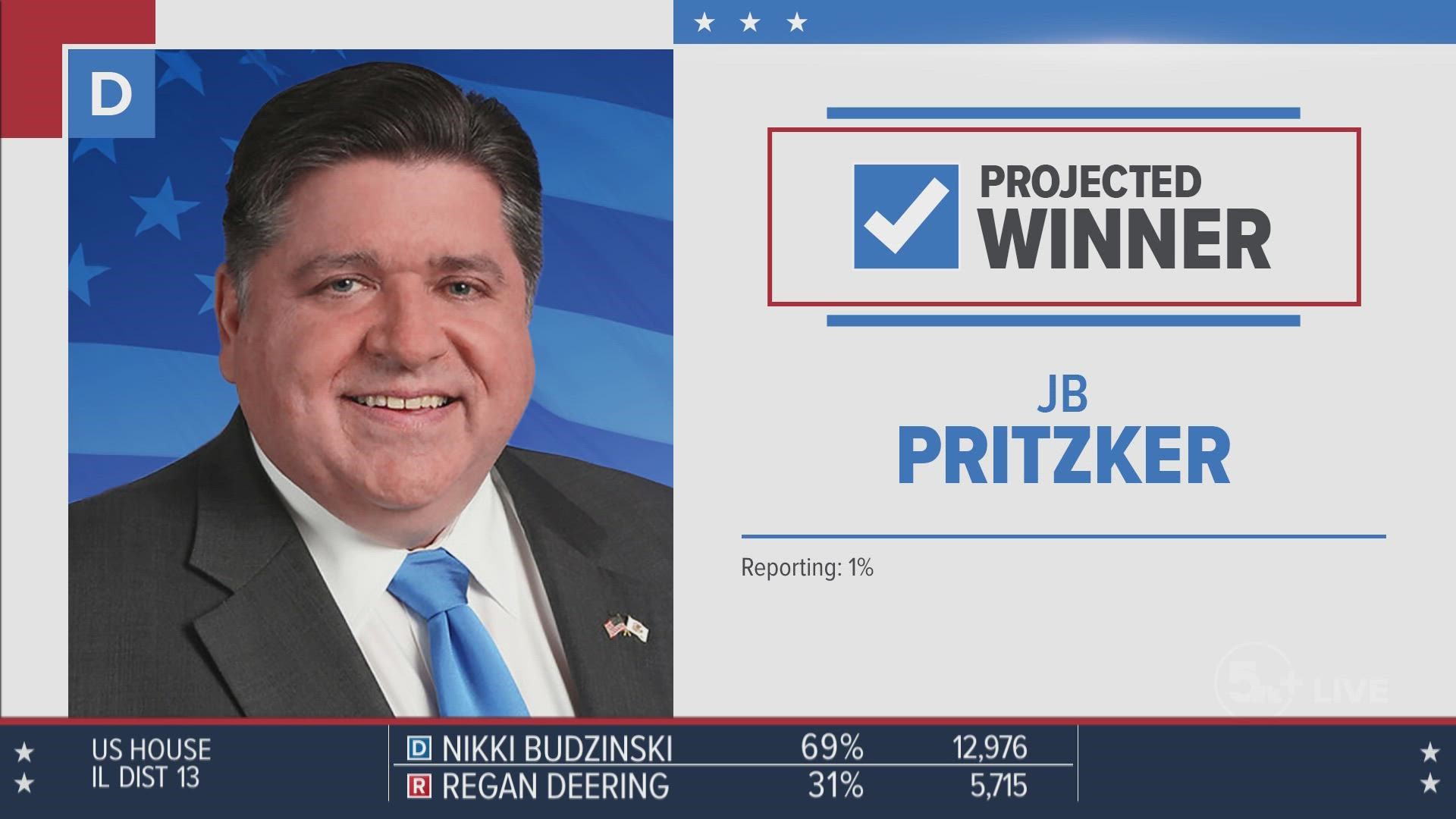 AP projects J.B. Pritzker reelected as Illinois Governor