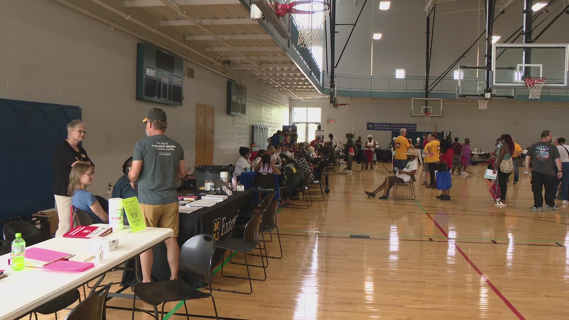 Several Resource Centers will be open for flood victims this weekend in both St. Louis and East St. Louis. Some St. Louis centers hit capacity this week.