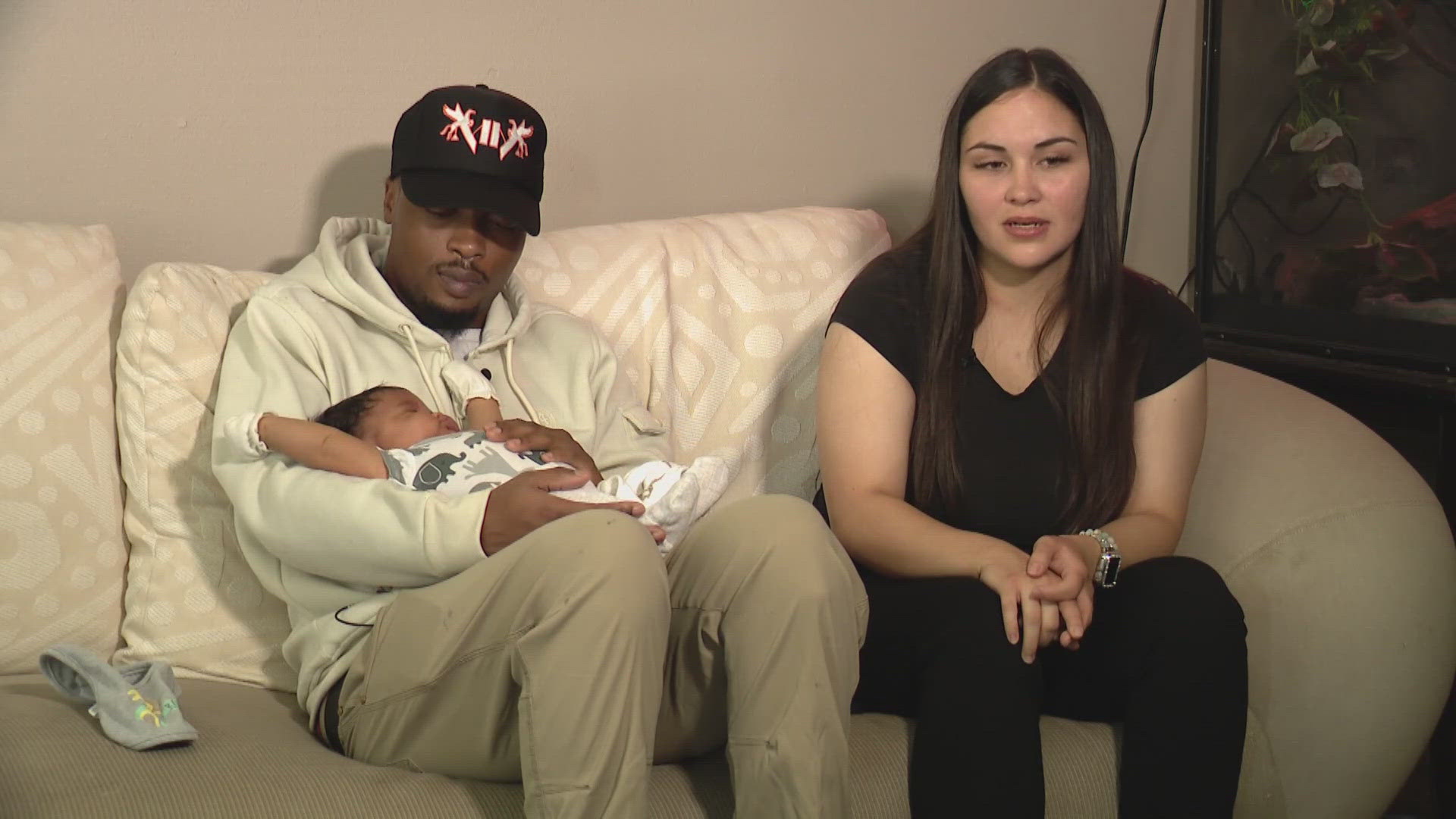 Ja'Ron Petty and Breanna Adams have two children and were preparing to bring a third one into the world when Petty was diagnosed with endocarditis and pericarditis.