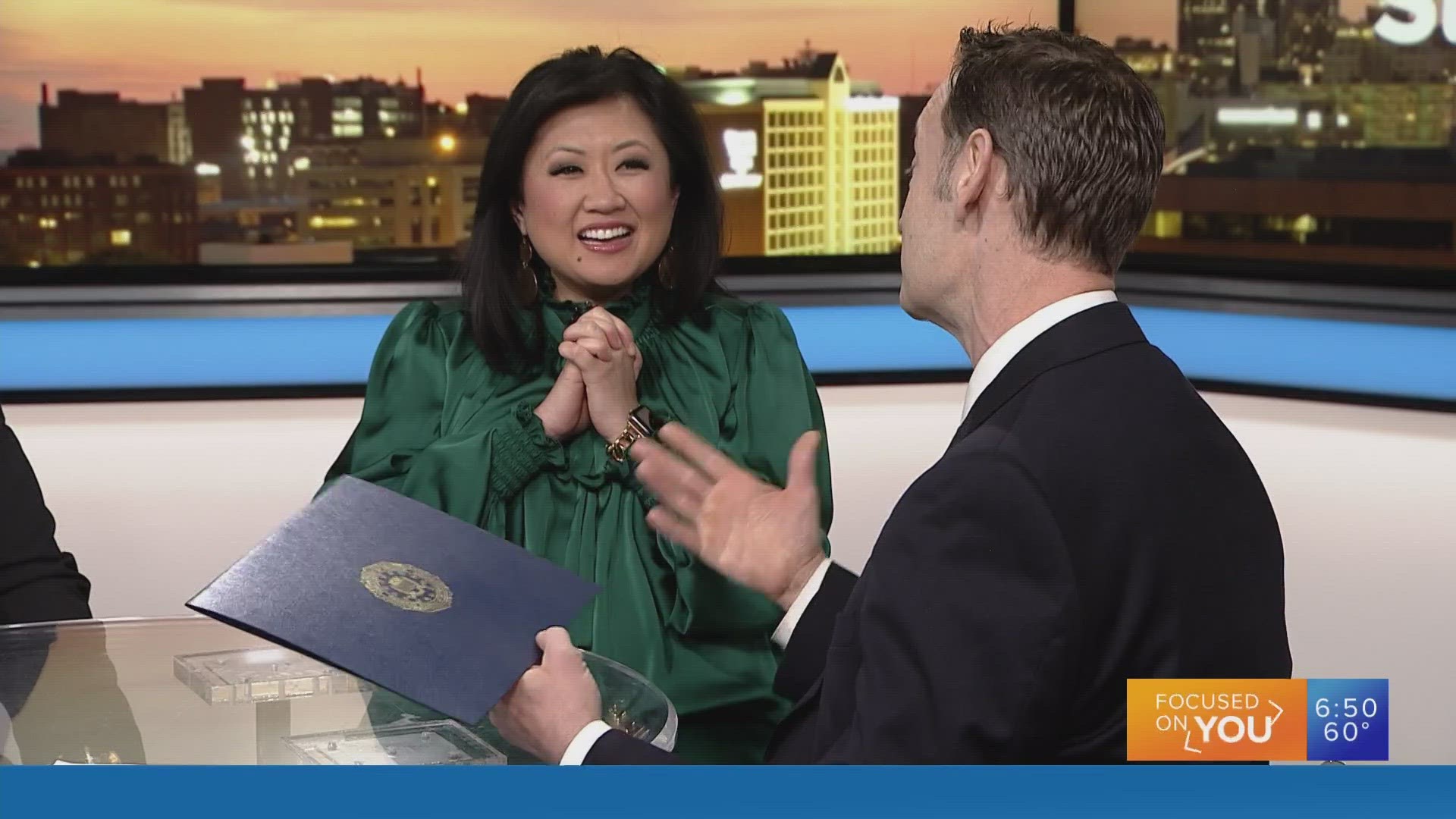 The FBI shocked Michelle Li on air during Monday’s morning news. She received the FBI Director’s Community Leadership Award (DCLA).
