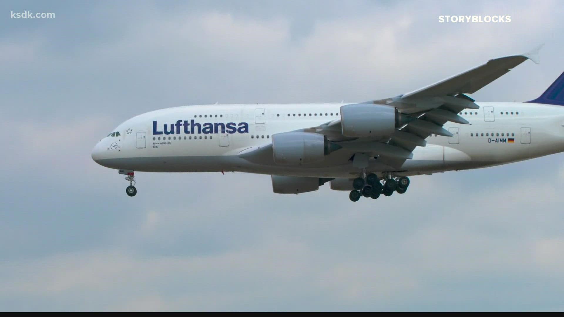 St. Louis area leaders announced Lufthansa will offer nonstop flights from St. Louis Lambert International Airport to Frankfurt, Germany starting in June 2022.
