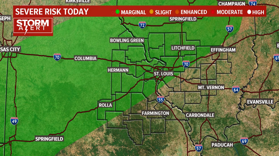 INTERACTIVE RADAR | Isolated strong to severe storms possible Sunday | 0