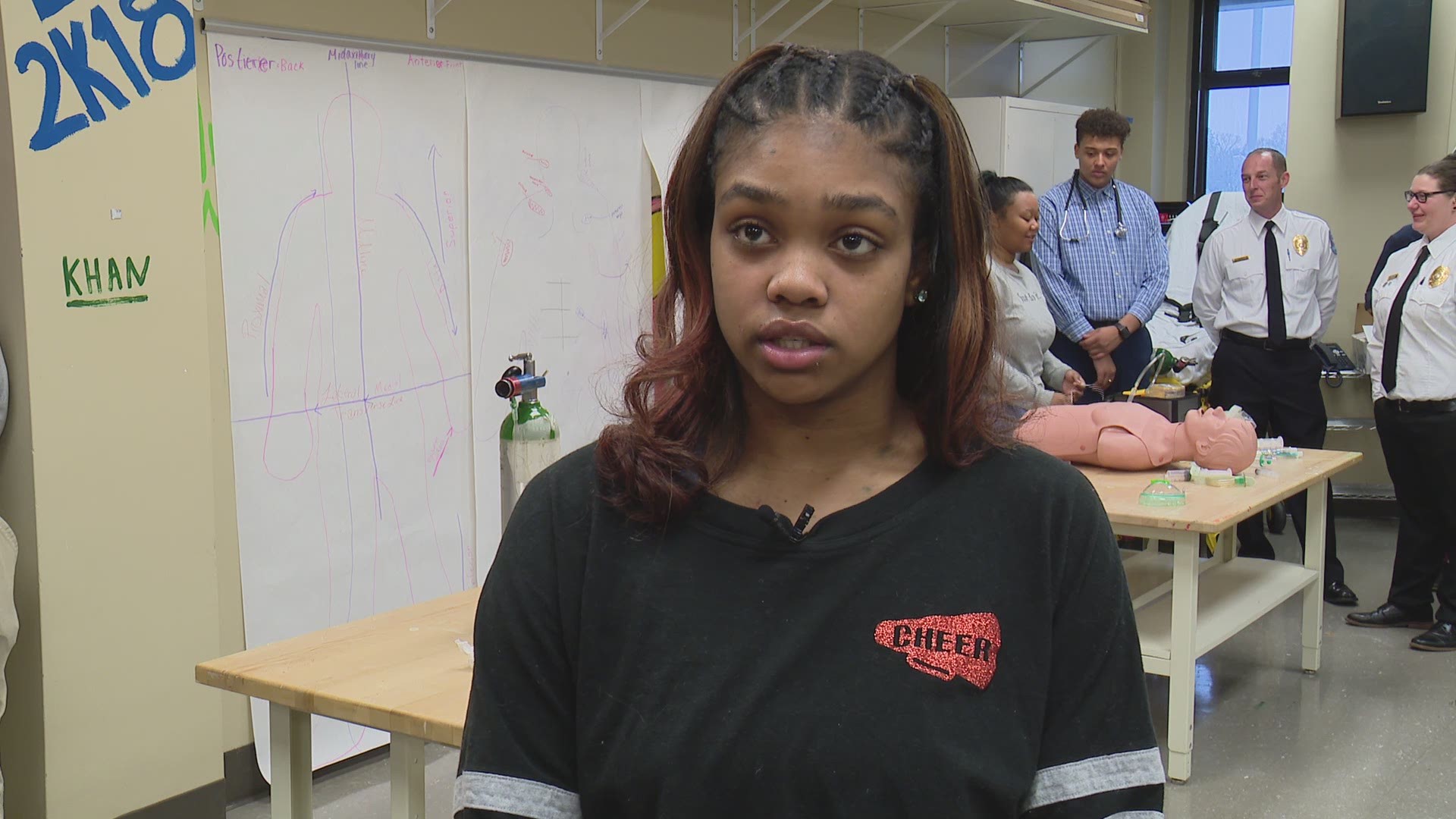 Ritenour High School students are participating in an “earn as you learn” program that will allow them to work as EMTs soon after they graduate.