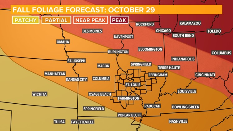 Fall foliage nearing peak around the bi-state | ksdk.com