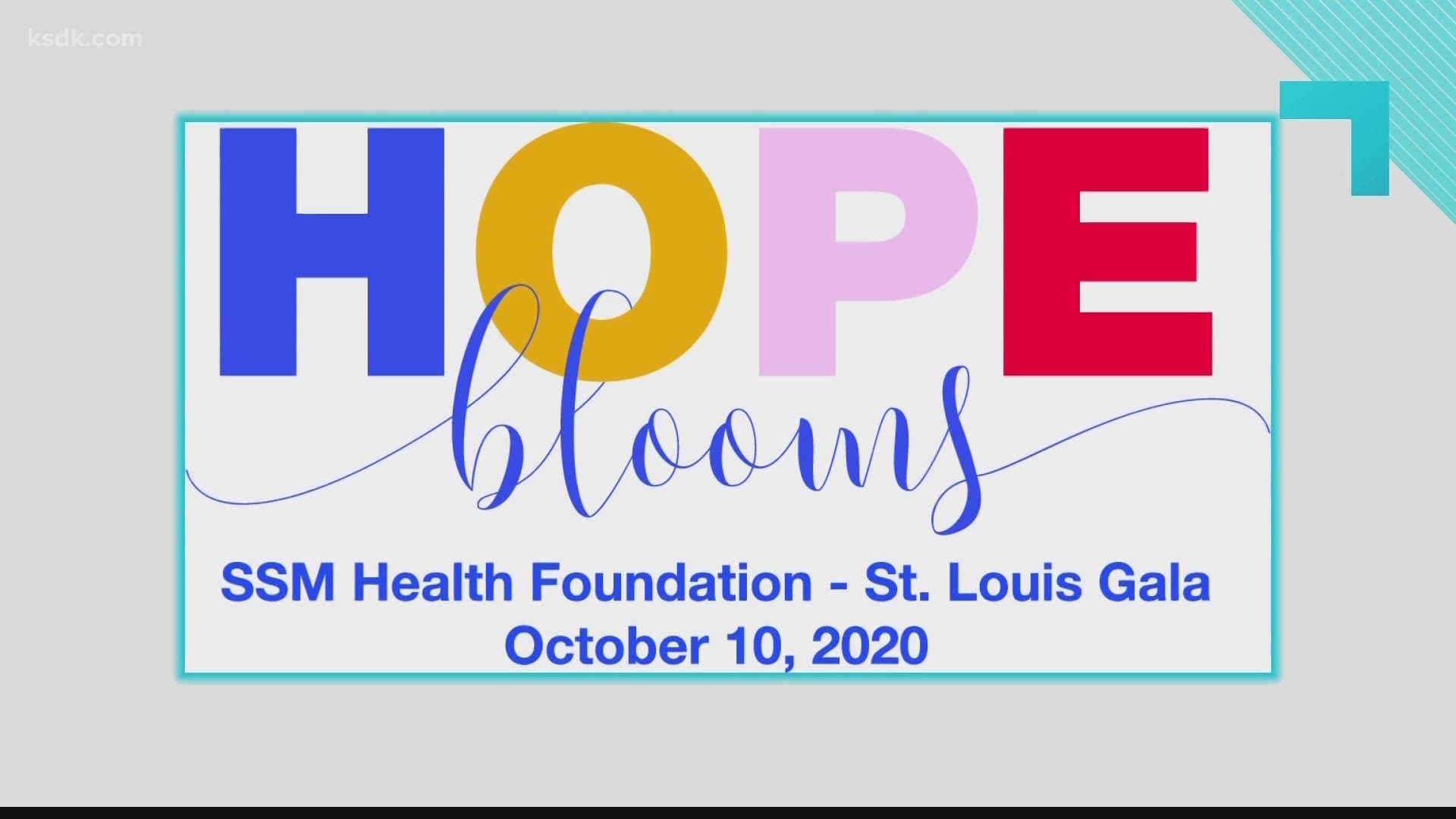 SSM Health Foundation St. Louis’ virtual gala Hope Blooms aims to raise money for cancer research, patients, and more.