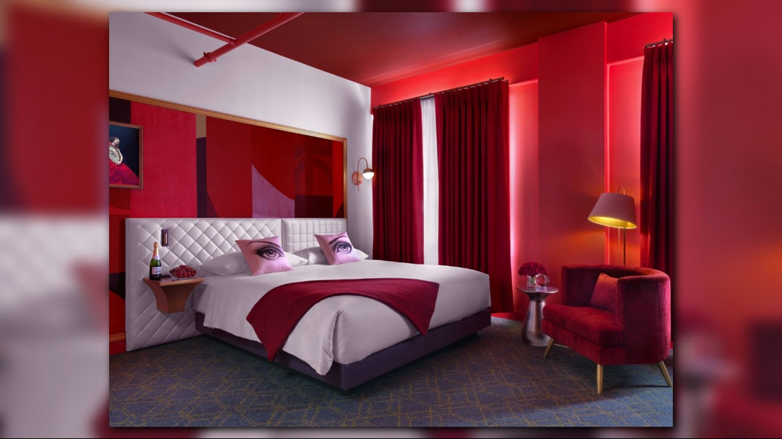Choose your color of emotion room at this new St. Louis hotel