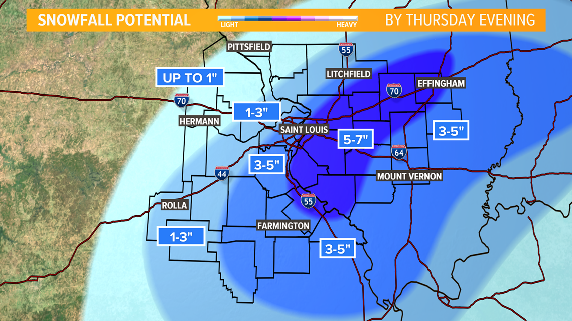 STORM ALERT | We could see one of the biggest November snowstorms ever in St. Louis on Thursday ...
