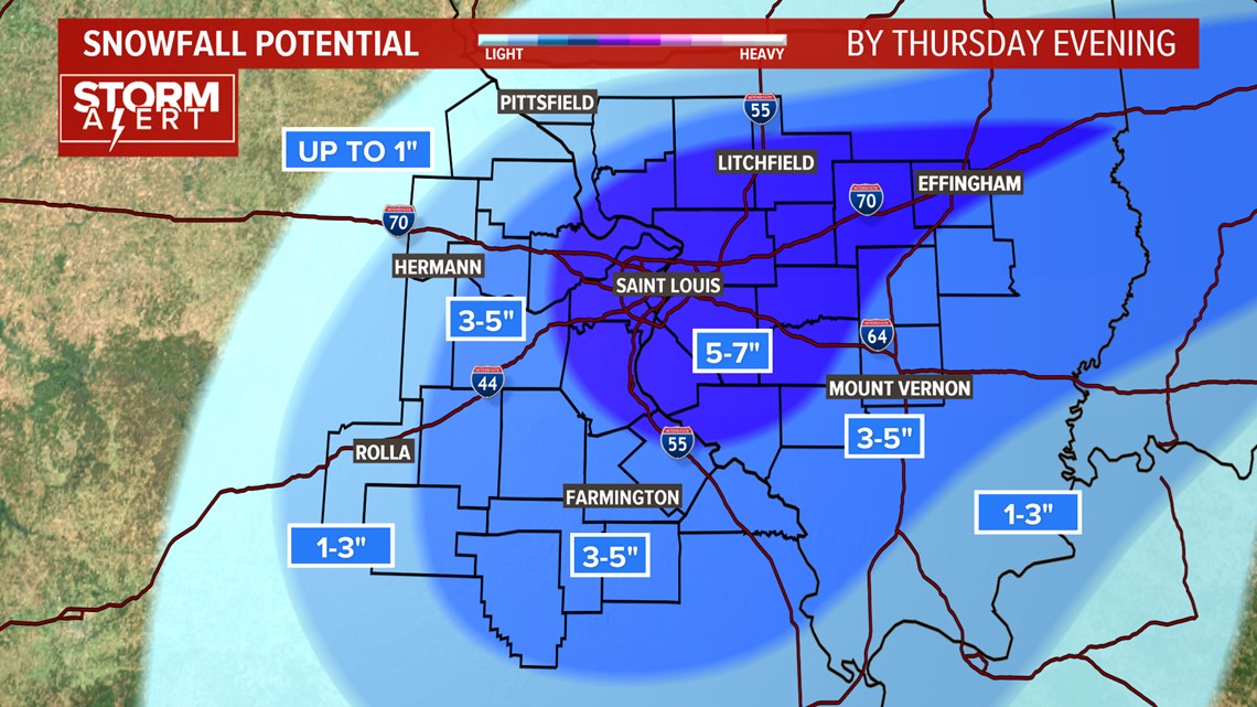 STORM ALERT | We could see one of the biggest November snowstorms ever in St. Louis on Thursday ...