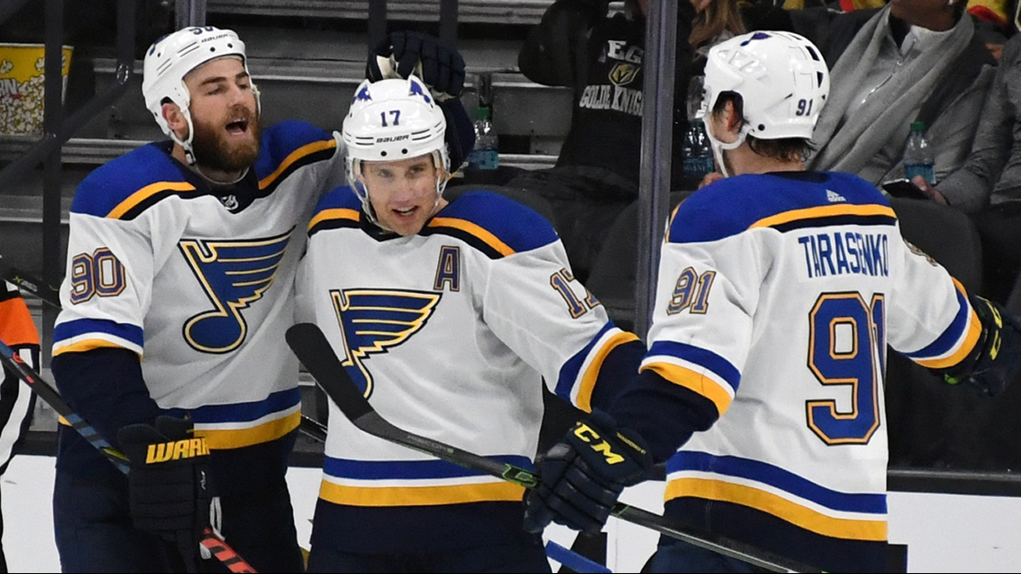 Ivan Barbashev of the St. Louis Blues celebrates after scoring a goal  News Photo - Getty Images