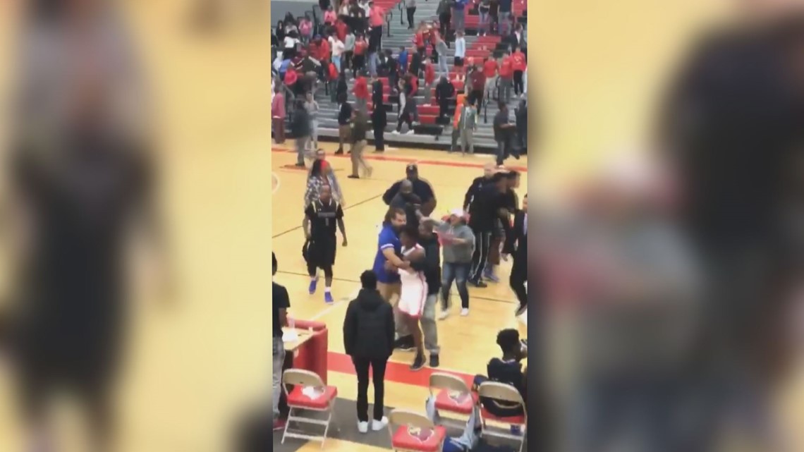 High school basketball game in Alton turns into brawl involving players