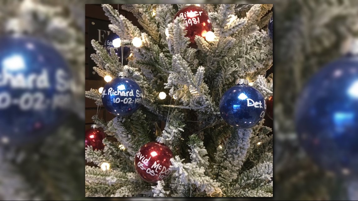 ‘149 stories’ Police Christmas tree honors officers, firefighters