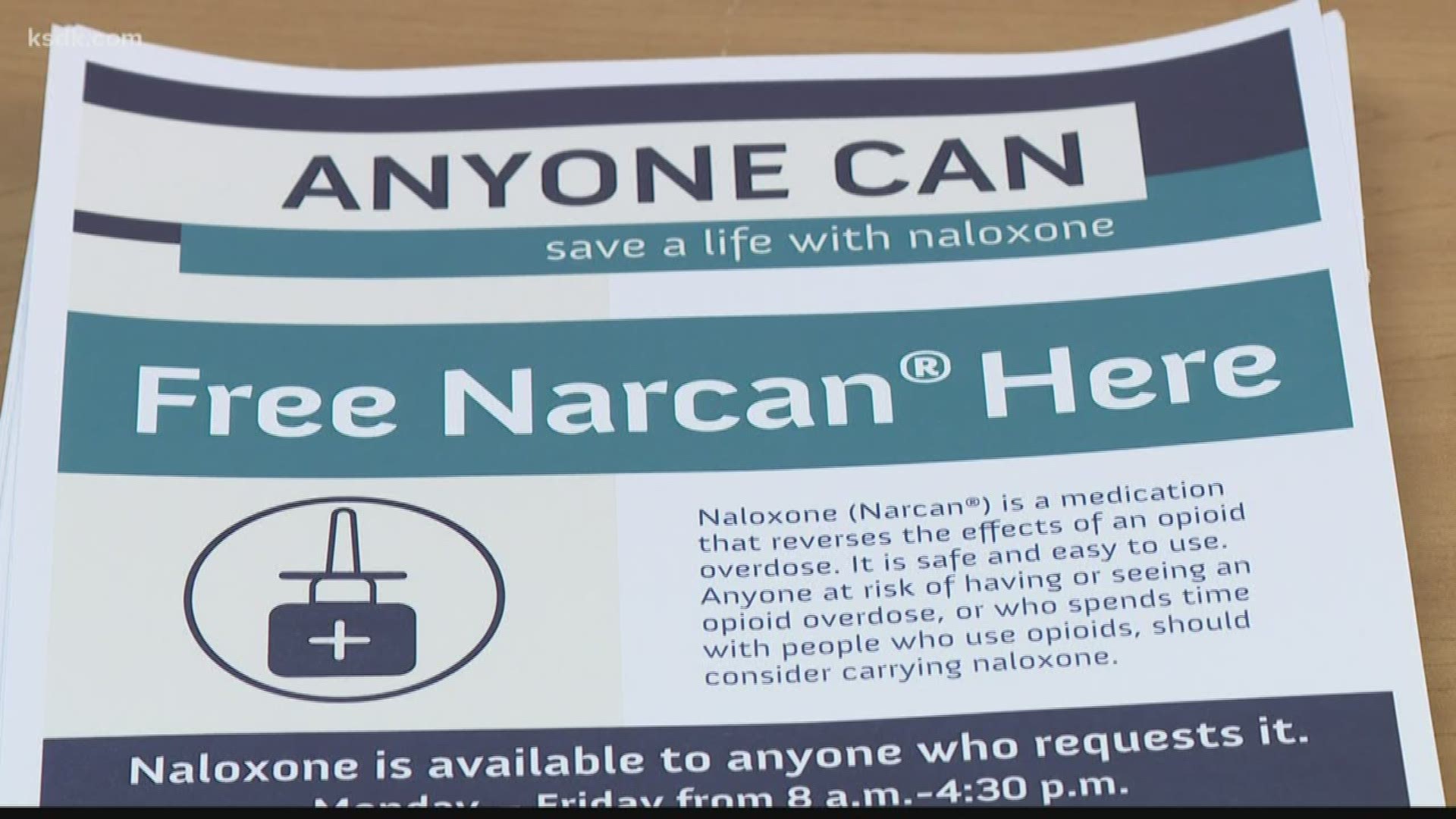 According to a press release from the county, naloxone can reverse the process of opioid overdose and is a critical tool for intervention.