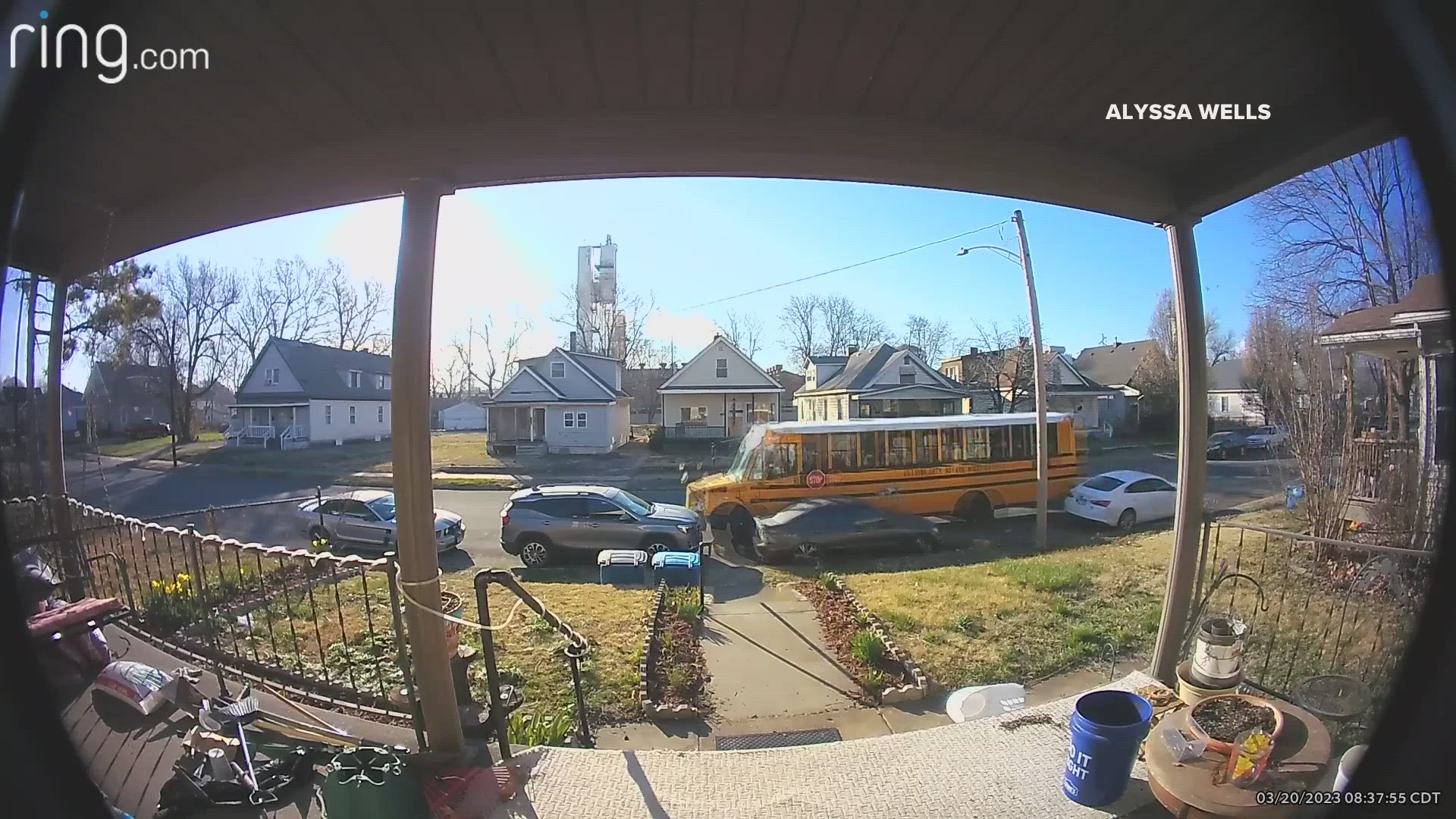 A school bus driver was fired after crashing a bus into a series of parked cars along a residential street. The incident happened during Monday morning's bus routes.