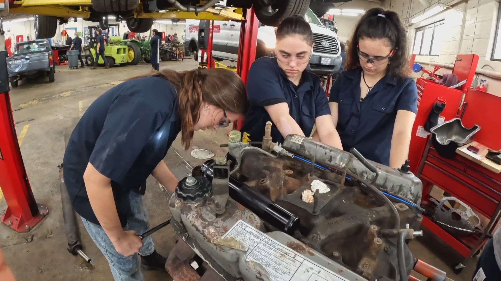 Students are getting a jump start in the trade industry.