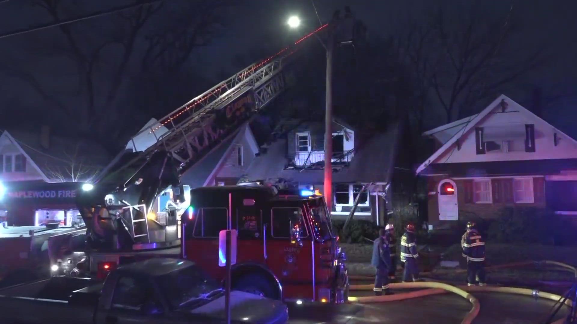 The home caught fire at about 5 a.m. Friday morning. No word on whether the home was occupied.