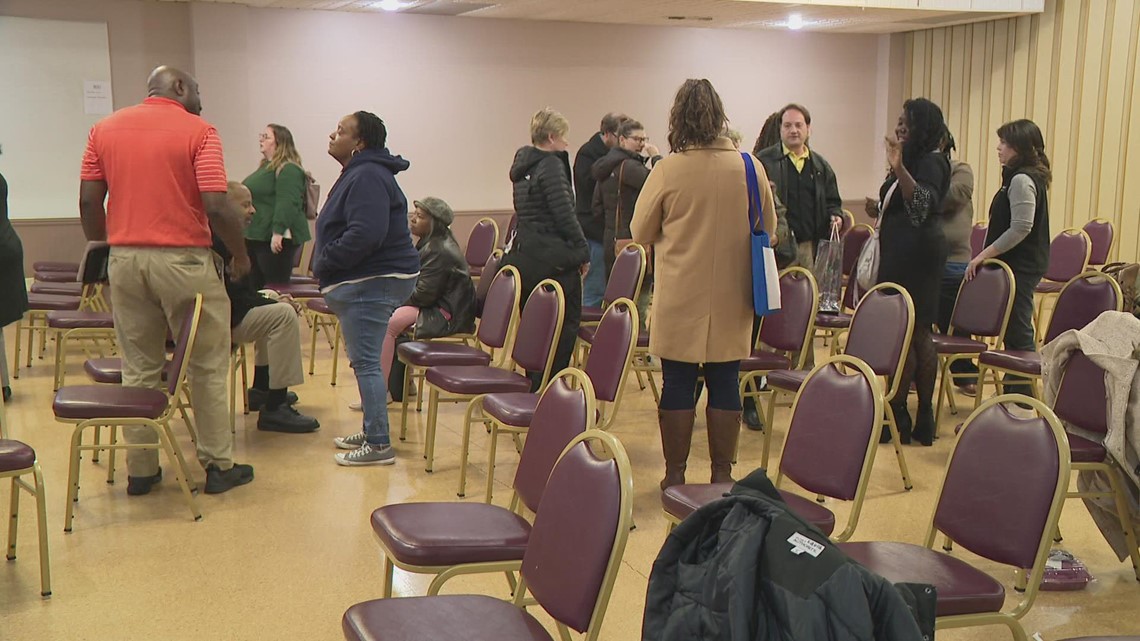 Teachers' union president visits CVPA and Collegiate families