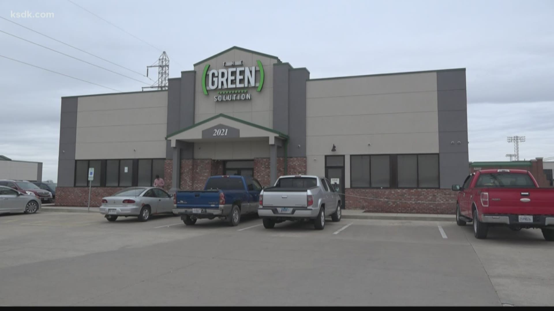 The Green Solution in Sauget began selling adult-use cannabis at 9 a.m.
