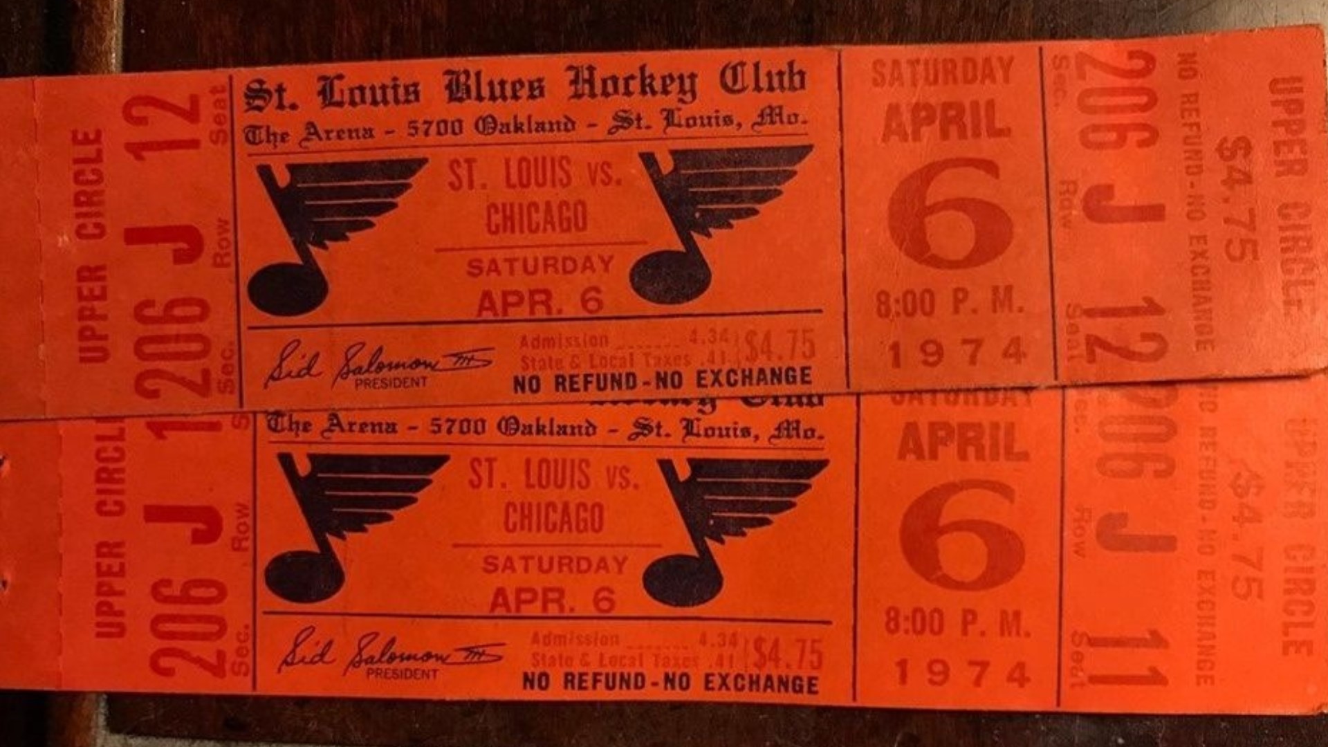 St. Louis Blues ticket stubs, why do we keep them?