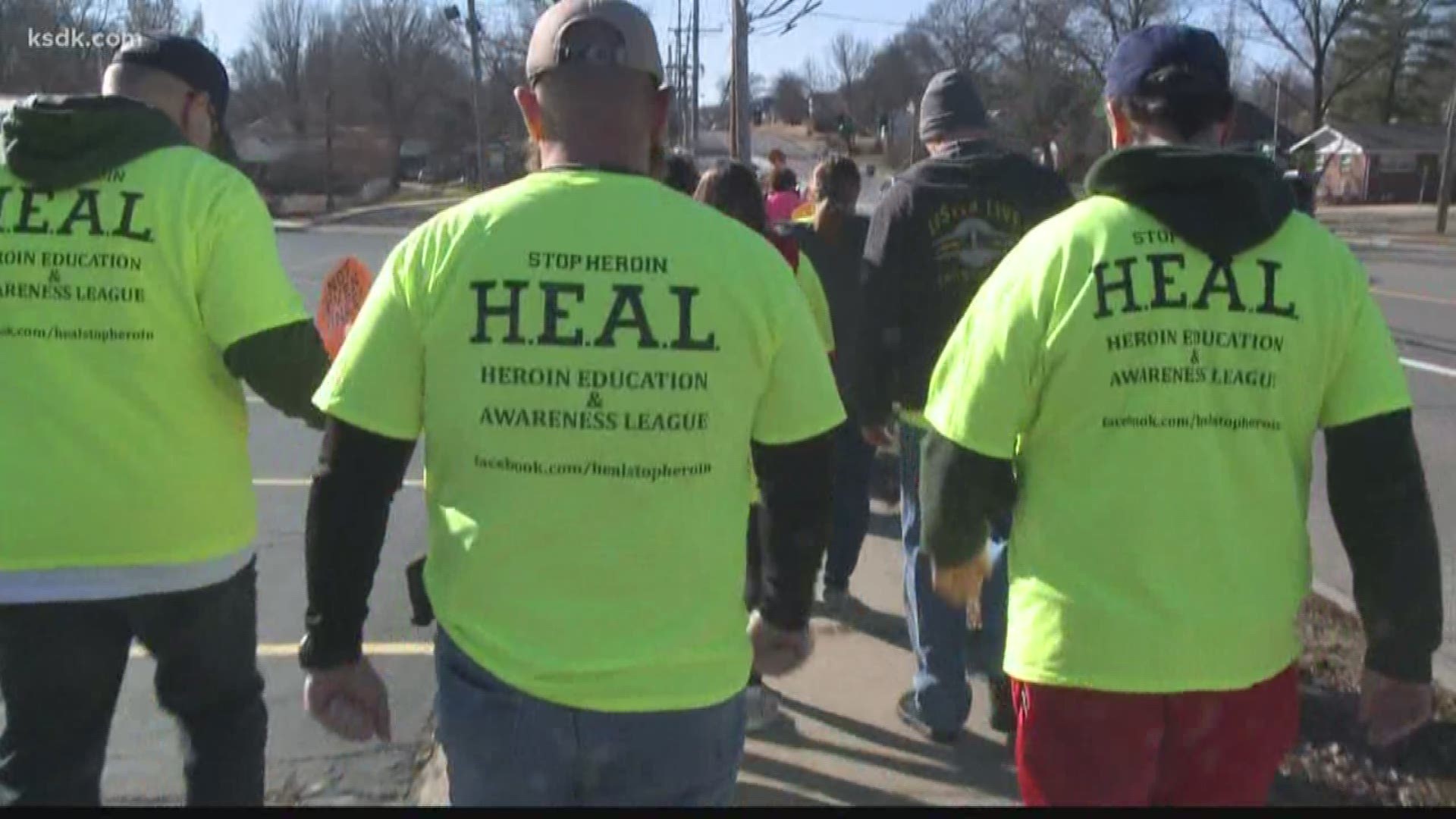 In an effort to fight heroin and opioid addiction dozens walked Saturday to spread awareness about the epidemic.
