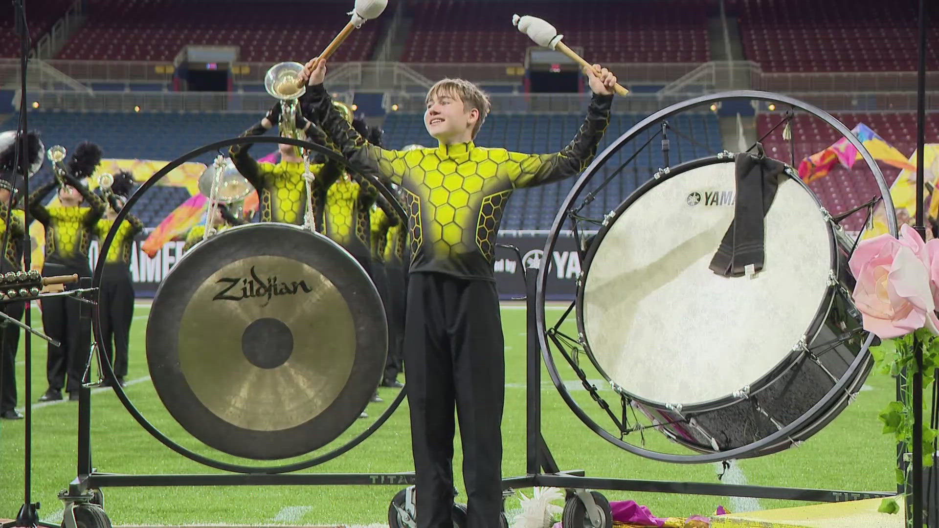 The Dome at America's Center is hosting the St. Louis Super Regional Championship for Bands of America. 