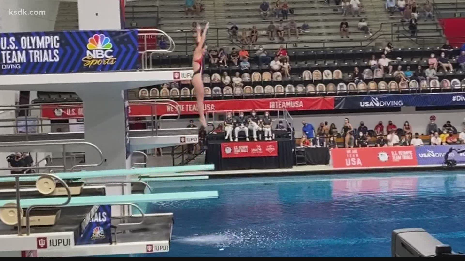 The former Westminster diver is close to earning a spot on the Olympic team.