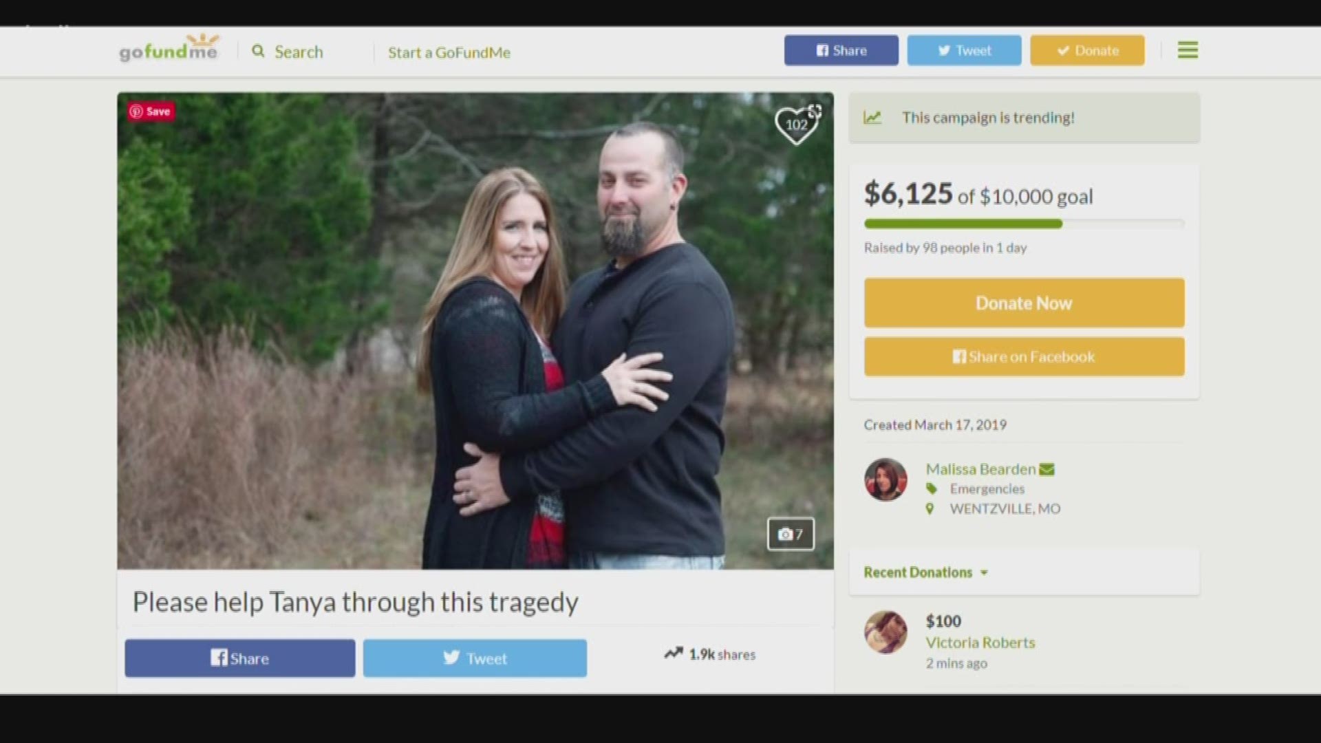 A Warren County community is coming together to raise money for a local family after a deadly motorcycle accident.