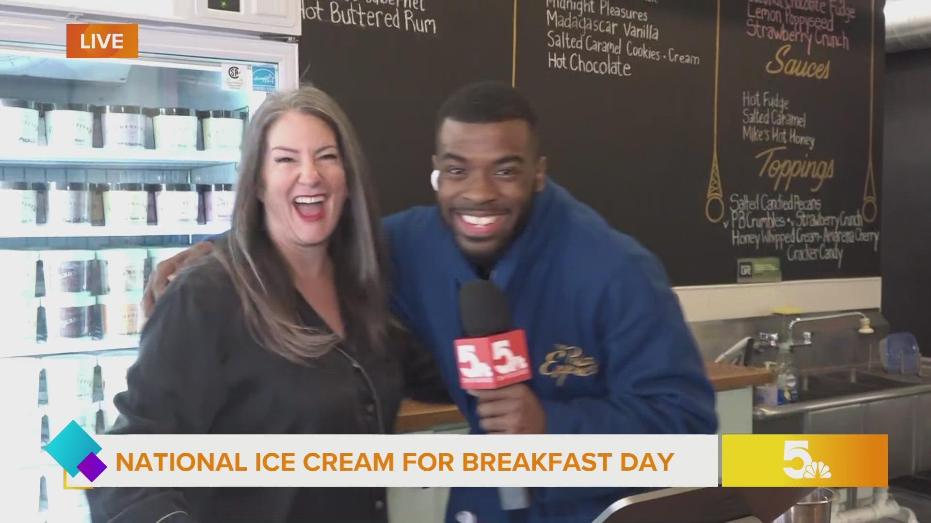 National Ice Cream for Breakfast Day is Saturday, Feb. 4.