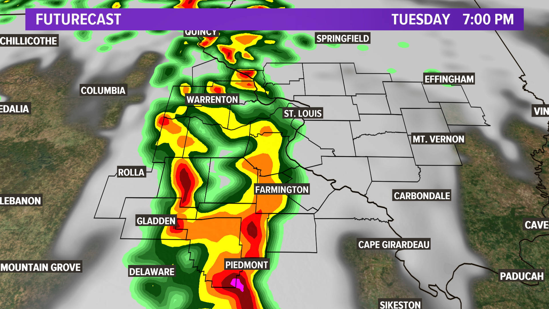 St. Louis Severe Weather Timeline For Storms Tuesday | Ksdk.com